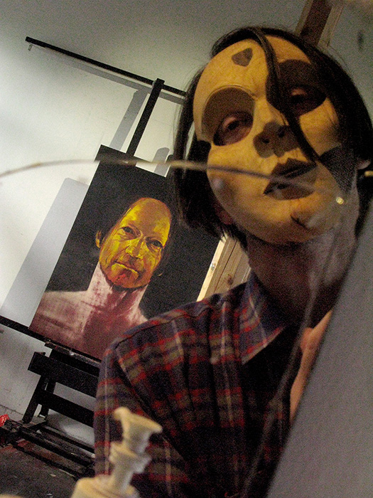 The journey of the masks. Nils Ramhøj in the studio.